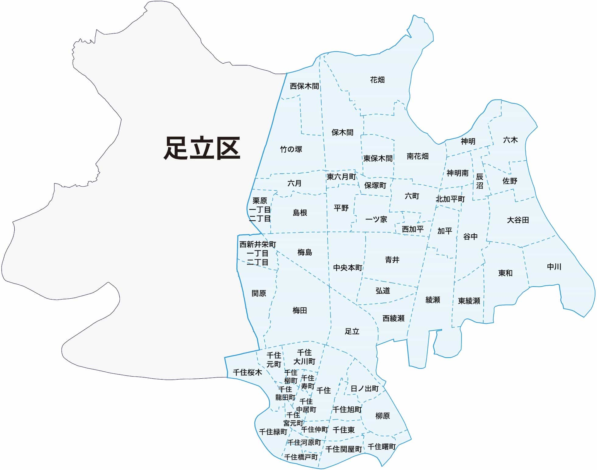 東京第13区地図